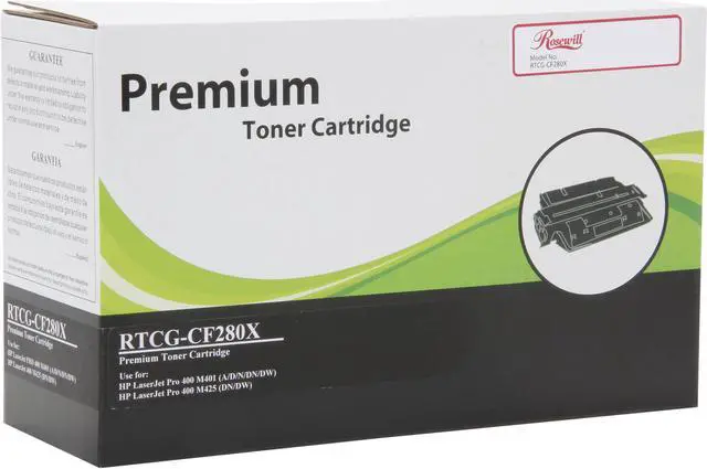 Main image of Rosewill RTCG-CF280X High Yield Black Toner Replaces HP 80X CF280X 80A CF280A