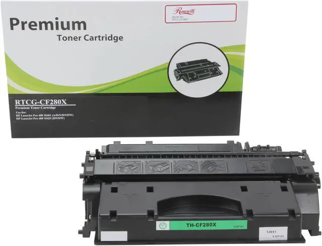 Alt view image 2 of 8 - Rosewill RTCG-CF280X High Yield Black Toner Replaces HP 80X CF280X 80A CF280A