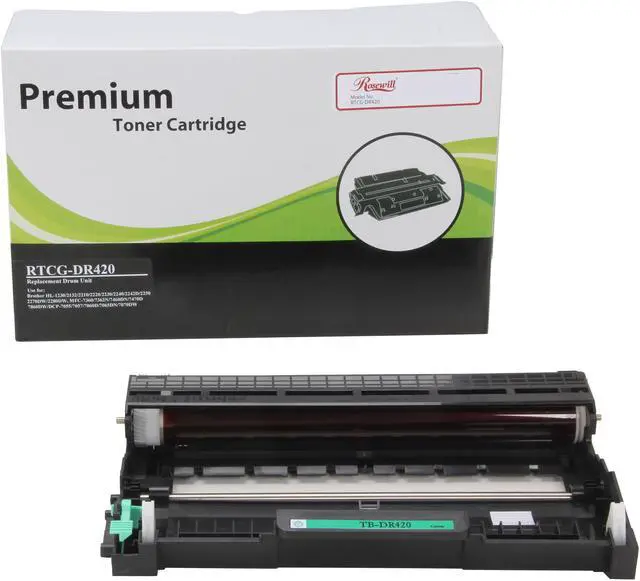 Alt view image 2 of 8 - Rosewill RTCG-DR420 Black Drum Replaces Brother DR-420 DR420