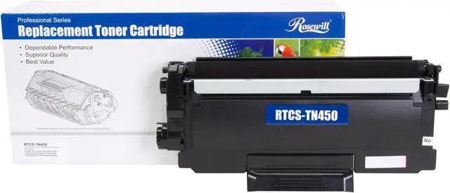 Alt view image 2 of 6 - Rosewill RTCS-TN450 Economy Compatible Toner Cartridge (Replaces OEM Brother TN-450, TN-420) 2,600 Pages Yield; Black