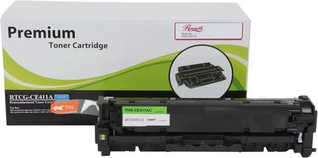 Alt view image 2 of 6 - Rosewill RTCG-CE411A Remanufactured Cyan Toner Replacement for HP 305A CE411A