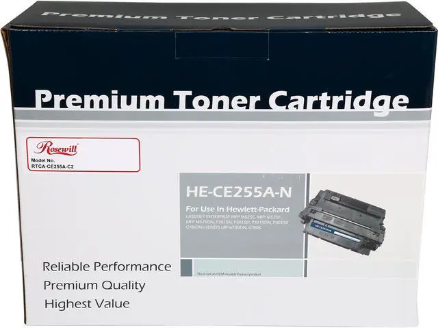 Main image of Rosewill Compatible Toner Cartridge Replacement for HP 55A CE255A Black