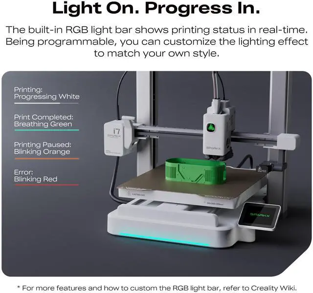 Alt view image 5 of 7 - Creality i7 Color Combo (i7 Single Model + CFS Lite), Beginner-friendly 3D printer, Multicolor Printing