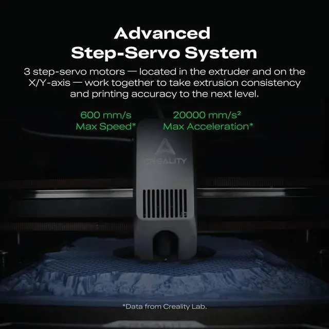 Alt view image 6 of 7 - Creality K2 3D Printer - 260x260x260mm Build, Step-Servo Motors, 600mm/s Speed, Smart Auto Leveling, CFS Compatible (not included)