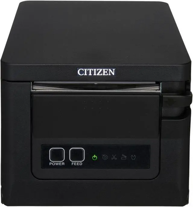 Alt view image 2 of 6 - CITIZEN CT-S751 CT-S751RSUBK Direct Thermal 350 mm / sec 203 dpi Ultra-fast 3-inch POS Thermal Printer, Front Load, USB and Serial, Black