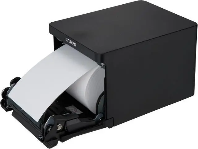Alt view image 5 of 6 - CITIZEN CT-S751 CT-S751RSUBK Direct Thermal 350 mm / sec 203 dpi Ultra-fast 3-inch POS Thermal Printer, Front Load, USB and Serial, Black