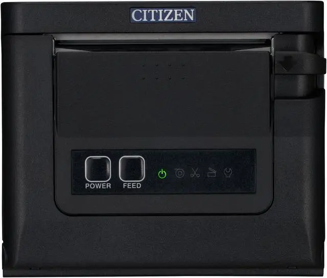 Alt view image 3 of 6 - CITIZEN CT-S751 CT-S751RSUBK Direct Thermal 350 mm / sec 203 dpi Ultra-fast 3-inch POS Thermal Printer, Front Load, USB and Serial, Black