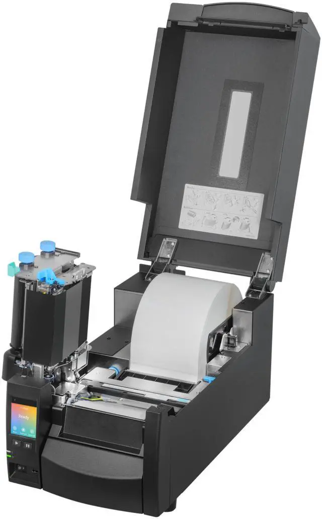 Alt view image 5 of 13 - Citizen CL-S700III CL-S700IIINNU Industrial Label Printer – 12ips, 300mm/s, Thermal Transfer/Direct Thermal, 4.6" Width, 8" Roll, 450m Ribbon, Touchscreen, USB/Ethernet PC-Free Printing
