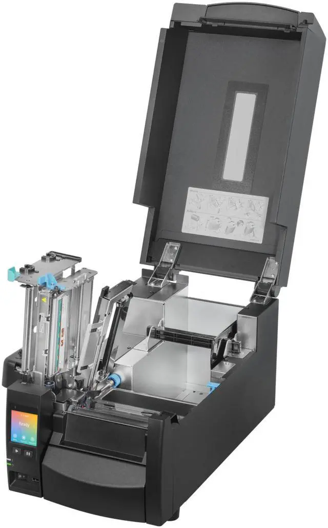 Alt view image 8 of 13 - Citizen CL-S700III CL-S700IIINNU Industrial Label Printer – 12ips, 300mm/s, Thermal Transfer/Direct Thermal, 4.6" Width, 8" Roll, 450m Ribbon, Touchscreen, USB/Ethernet PC-Free Printing