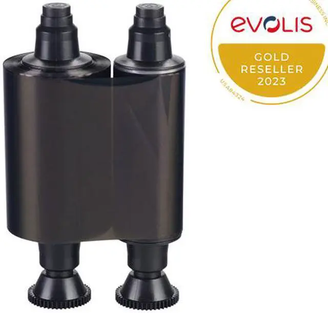 Main image of Evolis R2011 Black Monochrome Ribbon, Dualys3/Pebble4/Securion Compatible, 1000 Prints/Roll - 1 Roll