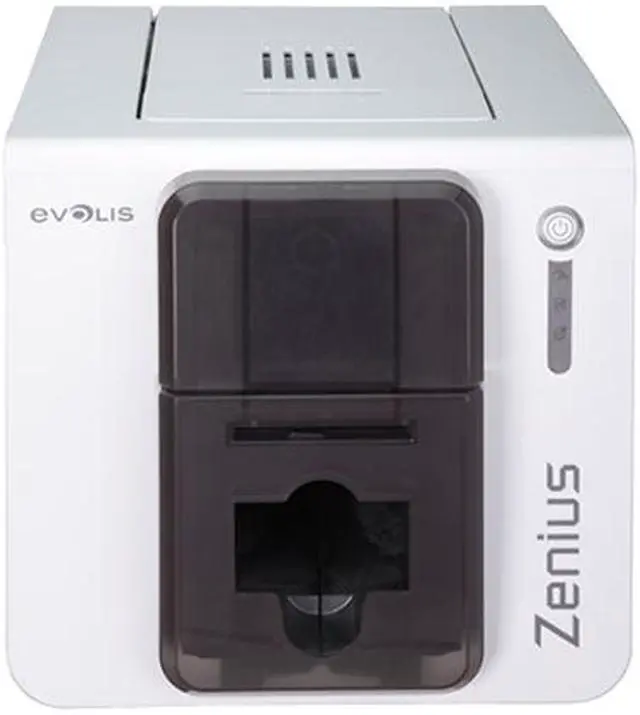 Alt view image 3 of 5 - Evolis ZN1H0000RS Zenius Expert Card Printer - Single-sided - White/Red