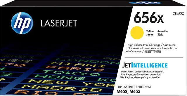 Main image of HP 656X High Yield LaserJet Toner Cartridge - Yellow