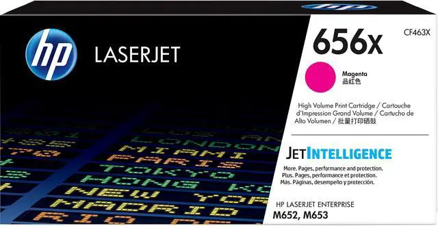 Main image of HP 656X High Yield LaserJet Toner Cartridge - Magenta