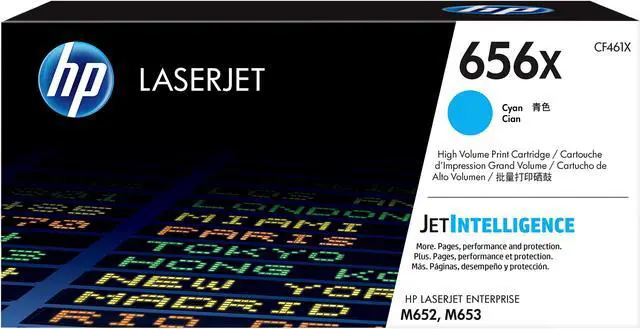 Main image of HP 656X High Yield LaserJet Toner Cartridge - Cyan