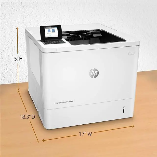 Alt view image 3 of 9 - HP LaserJet Enterprise M608n Monochrome Printer with built-in Ethernet (K0Q17A)