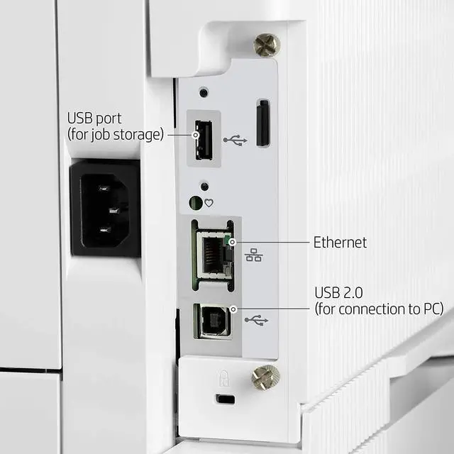 Alt view image 9 of 9 - HP LaserJet Enterprise M608n Monochrome Printer with built-in Ethernet (K0Q17A)