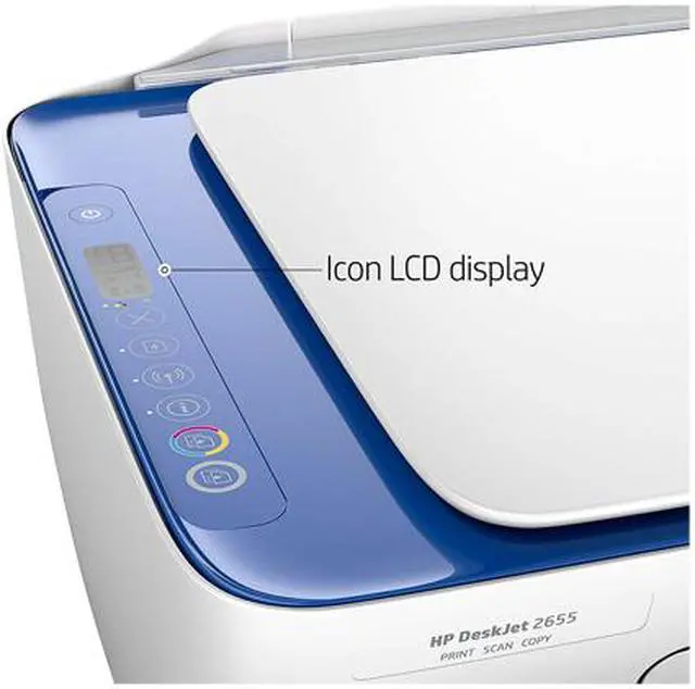 Alt view image 14 of 17 - HP DeskJet 2655 (V1N01A) Wireless All-In-One Color Inkjet Printer - Blue