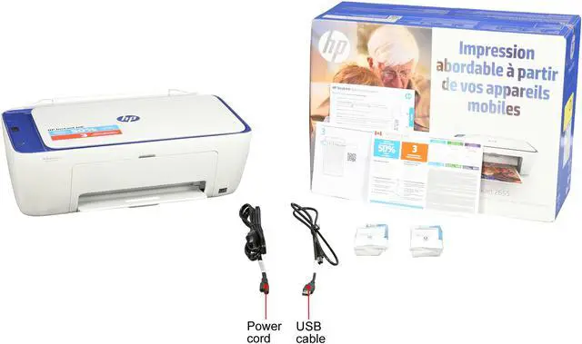 Alt view image 11 of 17 - HP DeskJet 2655 (V1N01A) Wireless All-In-One Color Inkjet Printer - Blue