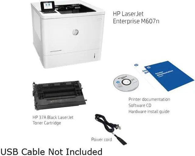 Alt view image 8 of 10 - HP LaserJet Enterprise M607n (K0Q14A) Monochrome Laser Printer