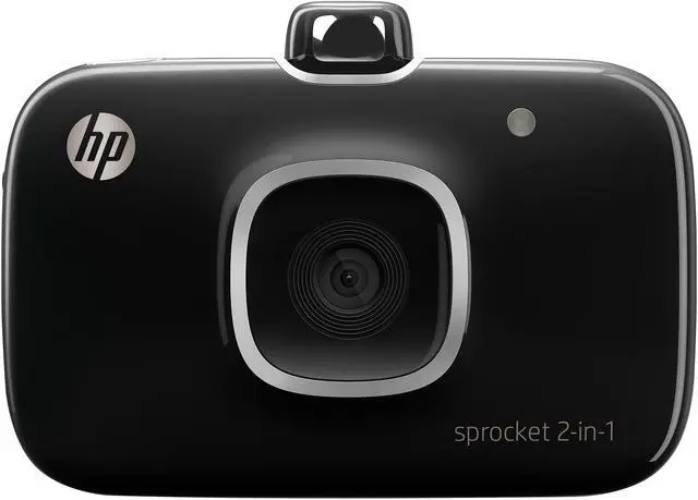 Alt view image 2 of 7 - HP Sprocket 2-in-1 Smartphone Photo Printer and Camera - Black (2FB97A)
