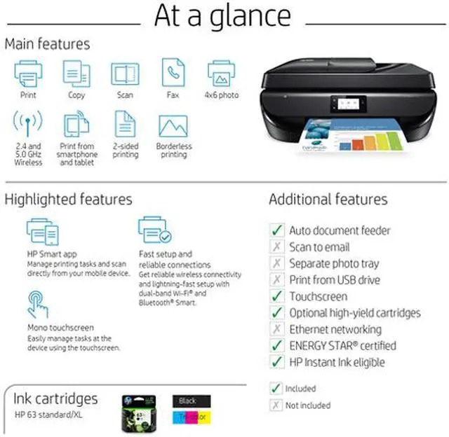 Alt view image 8 of 8 - HP Officejet 5255 Wireless Auto Duplex All-In-One Color Inkjet Printer