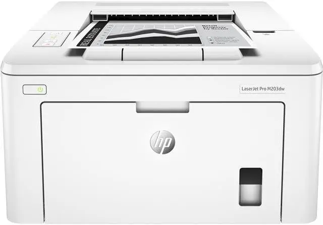 Main image of HP LaserJet Pro M203dw Up to 30 ppm (ISO, letter)
Up to 28 ppm (ISO, A4) Monochrome Ethernet (RJ-45) / USB / Wi-Fi Laser Laser Printer