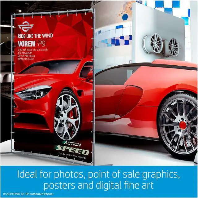 Alt view image 6 of 6 - HP Designjet Z9+ 44 Inch 769 Square feet / hr Black Print Speed 2400 x 1200 dpi Color Print Quality Ethernet (RJ-45) / USB Thermal Inkjet Large Format Color PostScript Printer