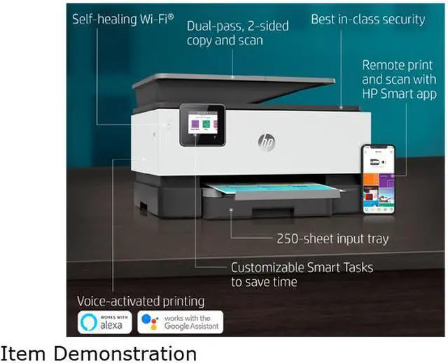 Alt view image 4 of 7 - HP Officejet Pro 9015 Wireless Auto-Duplex All-In-One Color Inkjet Printer
