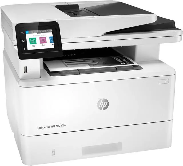 Alt view image 4 of 7 - HP LaserJet Pro M428fdw (W1A30A) Auto Duplex Wireless/USB Monochrome All-in-One MFP Laser Printer