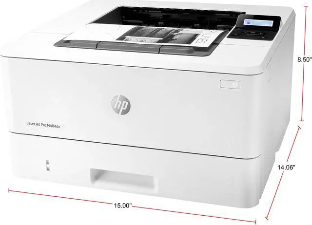 Alt view image 2 of 6 - HP LaserJet Pro M404dn Auto Duplex Monochrome Laser Printer
