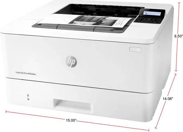 Alt view image 2 of 6 - HP LaserJet Pro M404dw Wireless Auto Duplex Monochrome Laser Printer