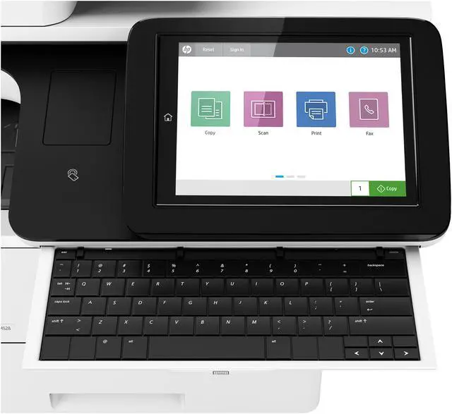 Alt view image 6 of 6 - HP LaserJet Enterprise Flow MFP M528c (1PV66A#BGJ) Duplex 1200 DPI x 1200 DPI USB Mono Laser MFP Printer