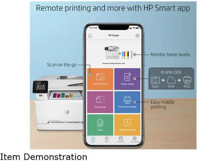 Alt view image 5 of 7 - HP LaserJet M283fdw MFP Color Multifunction Laser Printer, 7KW75A#BGJ