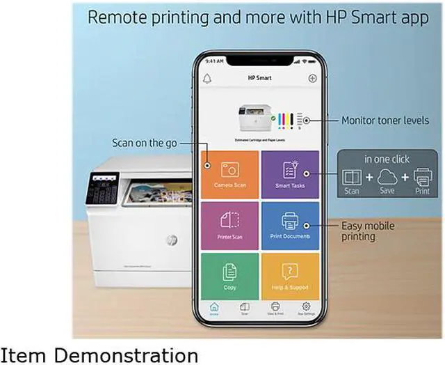 Alt view image 5 of 7 - HP LaserJet MFP M182nw Wireless Laser Printer