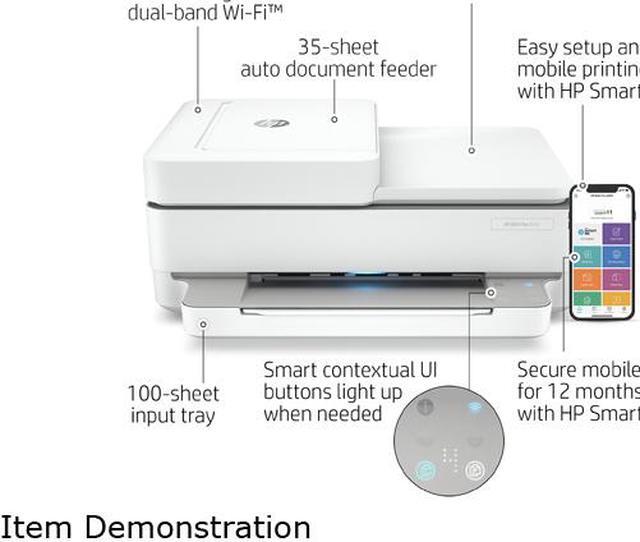 Alt view image 10 of 14 - HP Envy 6455 Wireless Auto-Duplex All-in-One Color Inkjet Printer