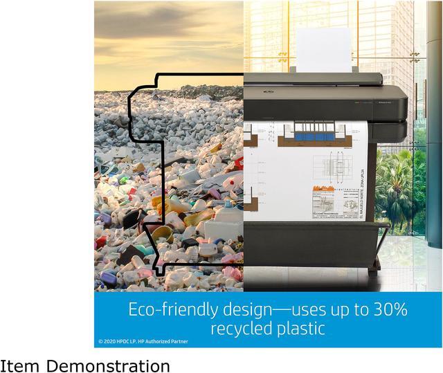Alt view image 6 of 7 - HP DesignJet T650 Large Format Wireless Plotter Printer - 36", with Convenient 1-Click Printing (5HB10A)