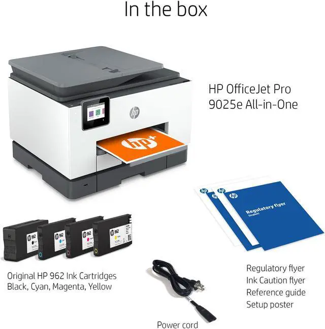 Alt view image 10 of 20 - HP OfficeJet Pro 9025e All-in-One Wireless Color Printer, with bonus 6 months free Instant Ink with HP+ (1G5M0A)