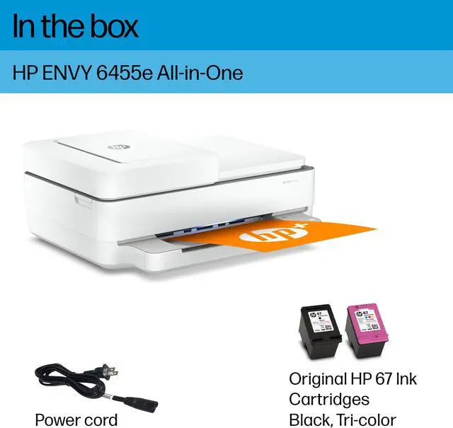 Alt view image 15 of 19 - HP ENVY 6455e All-in-One Wireless Color Printer, with Bonus 3 Months Free Instant Ink with HP+ (223R1A)