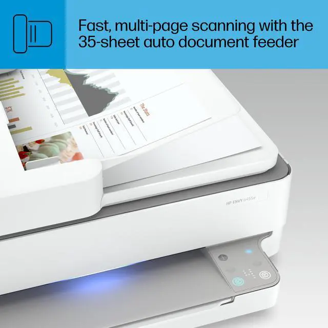 Alt view image 17 of 19 - HP ENVY 6455e All-in-One Wireless Color Printer, with Bonus 3 Months Free Instant Ink with HP+ (223R1A)