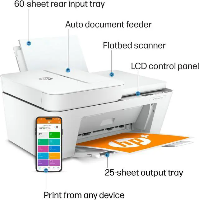 Alt view image 7 of 18 - HP DeskJet 4155e All-in-One Wireless Color Printer, with Bonus 3 Months Free Instant Ink with HP+ (26Q90A)