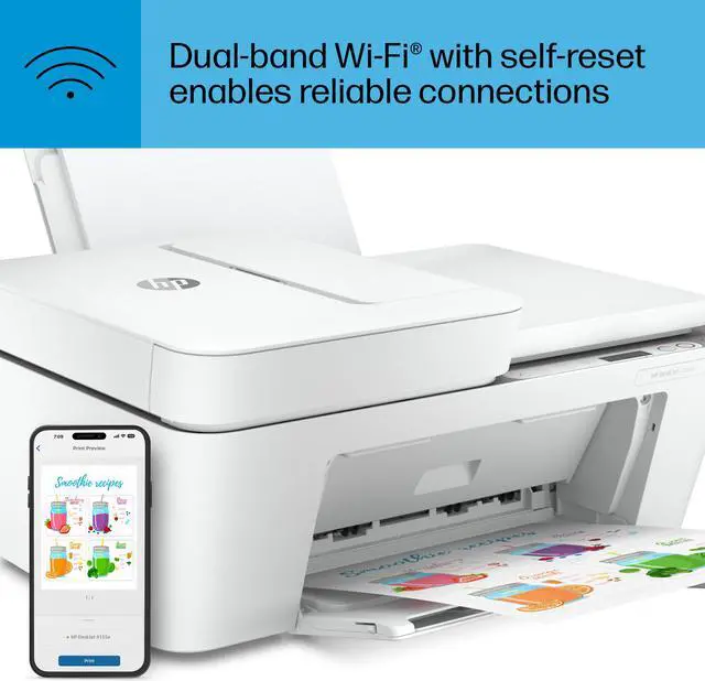 Alt view image 18 of 18 - HP DeskJet 4155e All-in-One Wireless Color Printer, with Bonus 3 Months Free Instant Ink with HP+ (26Q90A)