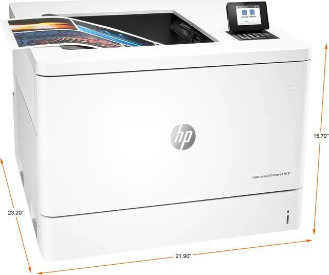 Alt view image 2 of 2 - HP LaserJet Enterprise M751dn Workgroup Up to 40 ppm 1200 x 1200 dpi Color Print Quality Color Ethernet (RJ-45) / USB Laser Printer