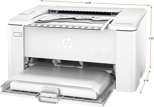 Alt view image 2 of 2 - HP LaserJet M102w Plain Paper Print Up to 23 ppm 600 x 600 dpi Color Print Quality Monochrome USB / Wi-Fi Laser Laser Printer