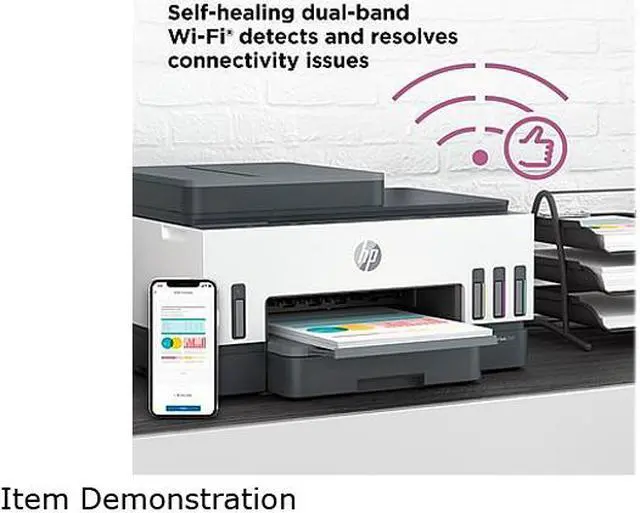 Alt view image 4 of 8 - HP Smart -Tank 7301 Wireless All-in-One Cartridge-free Ink Printer, up to 2 years of ink included, mobile print, scan, copy, automatic document feeder (28B70A)