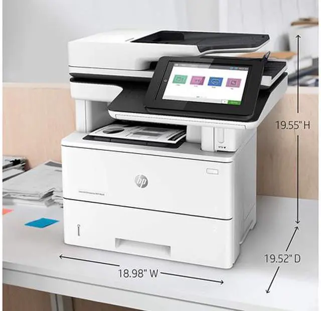 Alt view image 3 of 9 - HP LaserJet Enterprise MFP M528f MFP Normal: Up to 43 ppm (default); Up to 50 ppm (HP High Speed) Printer