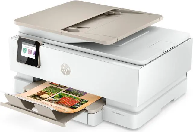 Alt view image 3 of 20 - HP Envy Inspire 7955e Wireless Color All-in-One Printer with Bonus 3 Months Instant Ink with HP+ (1W2Y8A) and Advance Photo Paper,-Glossy, 5x5 in, 20 sheets (49V50A)