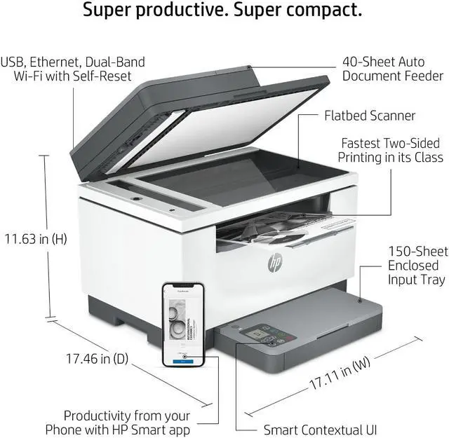 Alt view image 5 of 8 - HP LaserJet MFP M234sdw Printer