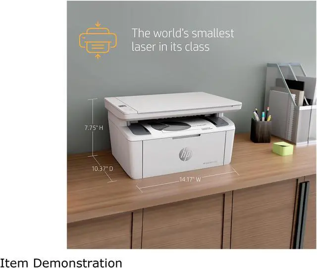 Alt view image 7 of 9 - HP LaserJet M140w Wireless Black & White Printer