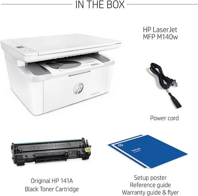 Alt view image 9 of 9 - HP LaserJet M140w Wireless Black & White Printer