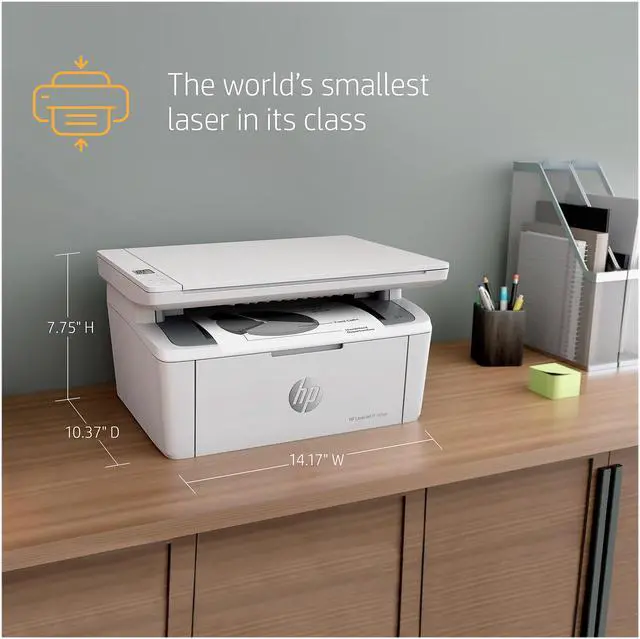 Alt view image 9 of 11 - HP LaserJet MFP M140we Wireless Black & White Printer with HP+ and Bonus 6 Free Months of Instant Ink